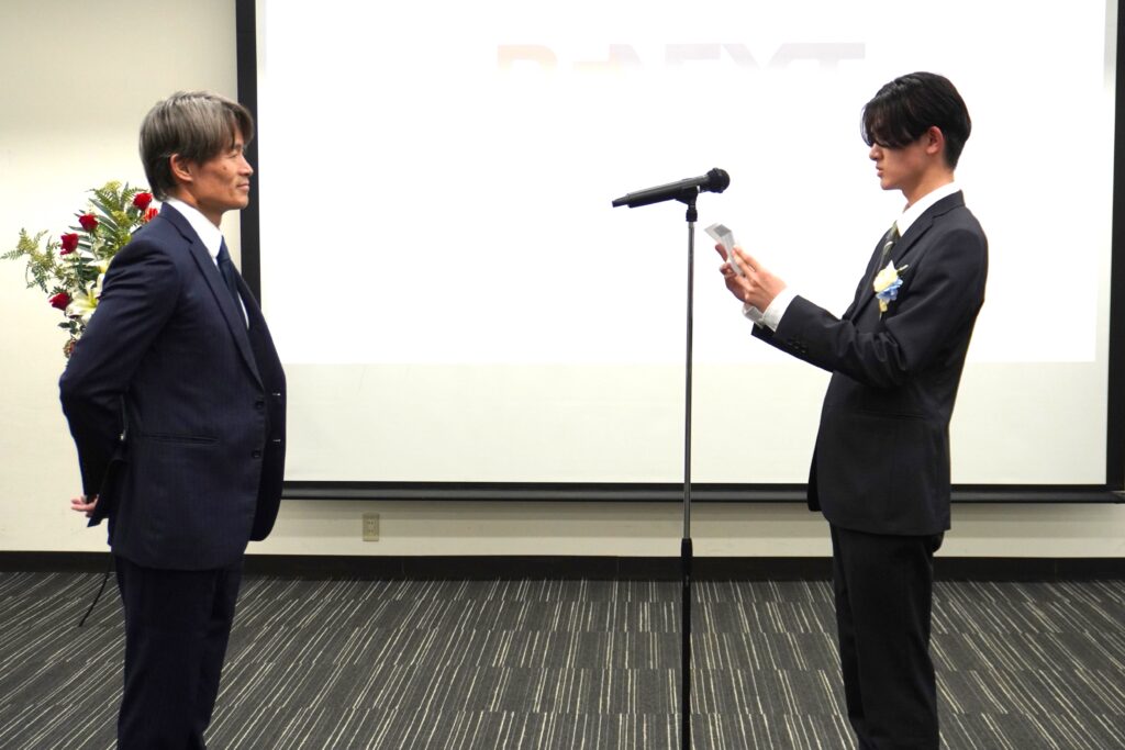 新入社員代表挨拶（大阪会場）